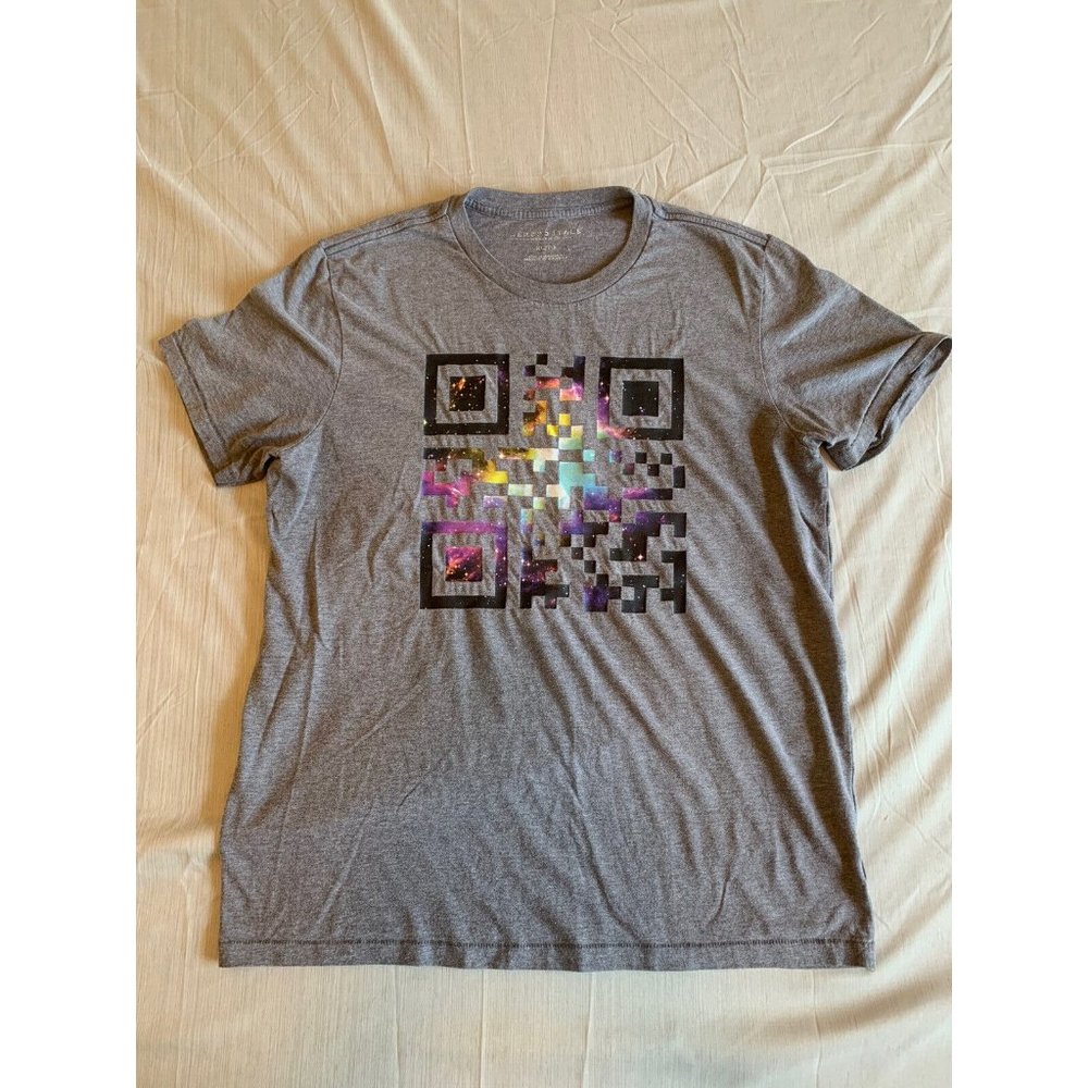 AEROPOSTALE Mens QR Code T-shirt Size XL Extra Large GUC